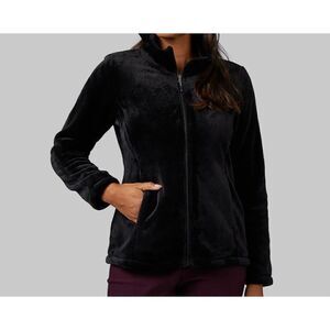 32 Degrees Heat Black Lux Faux Fur Full Ziip Soft Jacket Size XXL